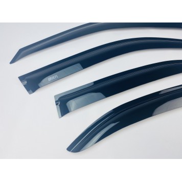 Дефлектори вікон Mercedes E-class W-210 1995-2002 Sedan накладні (DEFL) Q2-1